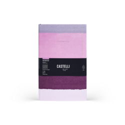 CASTELLI Notebook Large Ruled  Stripes Bubblegum - 19x25
