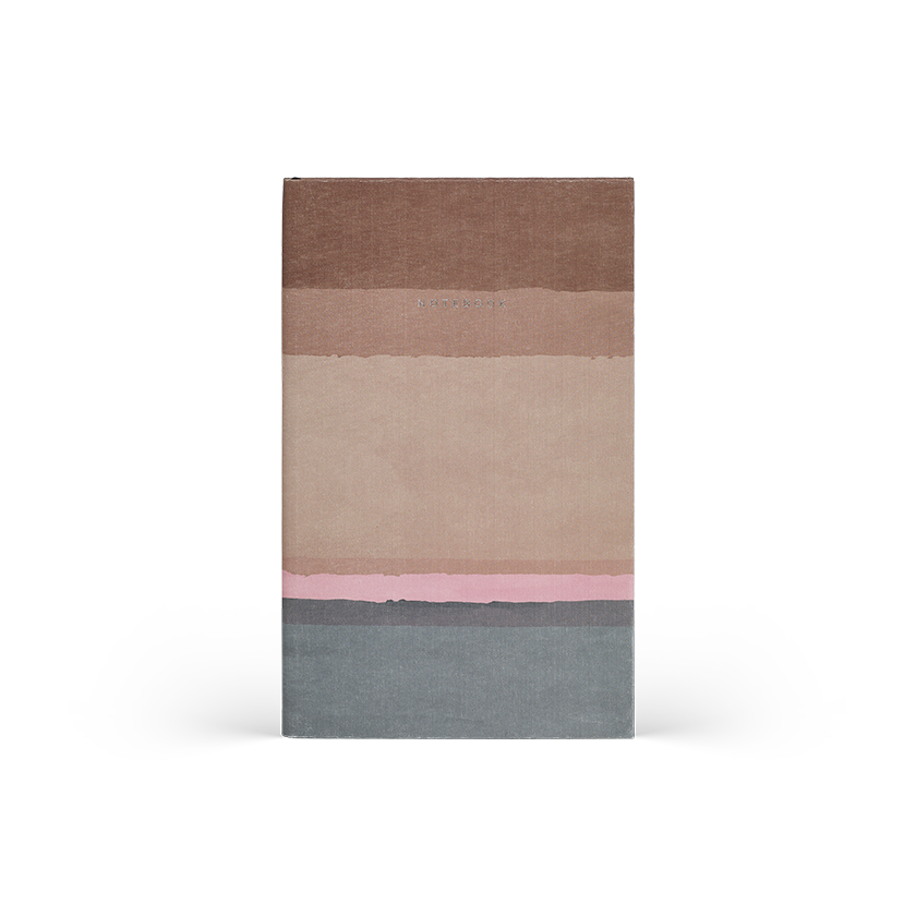 CASTELLI Notebook Large Ruled  Stripes Rust - 19x25