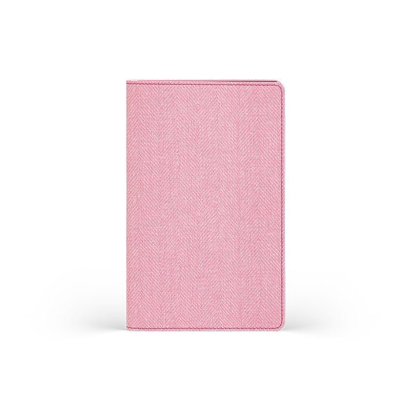 CASTELLI Notebook Softcover Pocket Ruled Harris Flamingo - 9x14