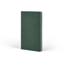 CASTELLI Notebook Softcover Pocket Ruled Harris Forest Green - 9x14