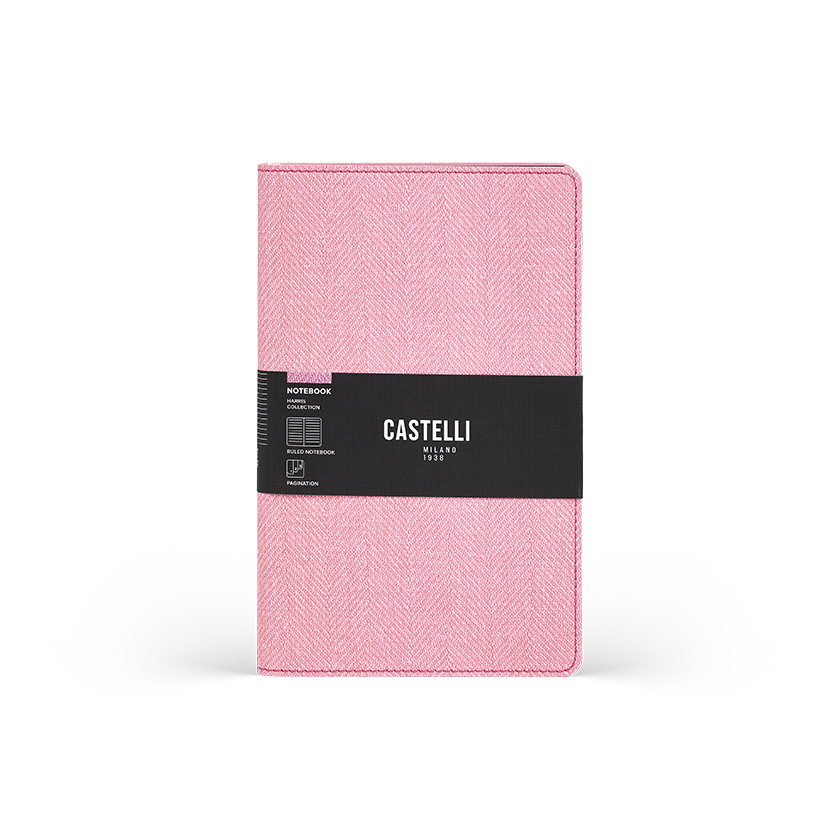 CASTELLI Notebook Softcover Midi Ruled Harris Flamingo - 13x21