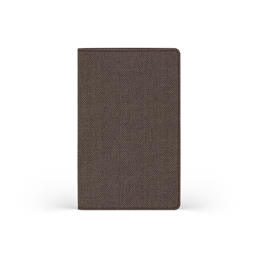 CASTELLI Notebook Softcover Midi Ruled Harris Coffee Brown - 13x21
