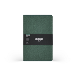 CASTELLI Notebook Softcover Midi Ruled Harris Forest Green - 13x21