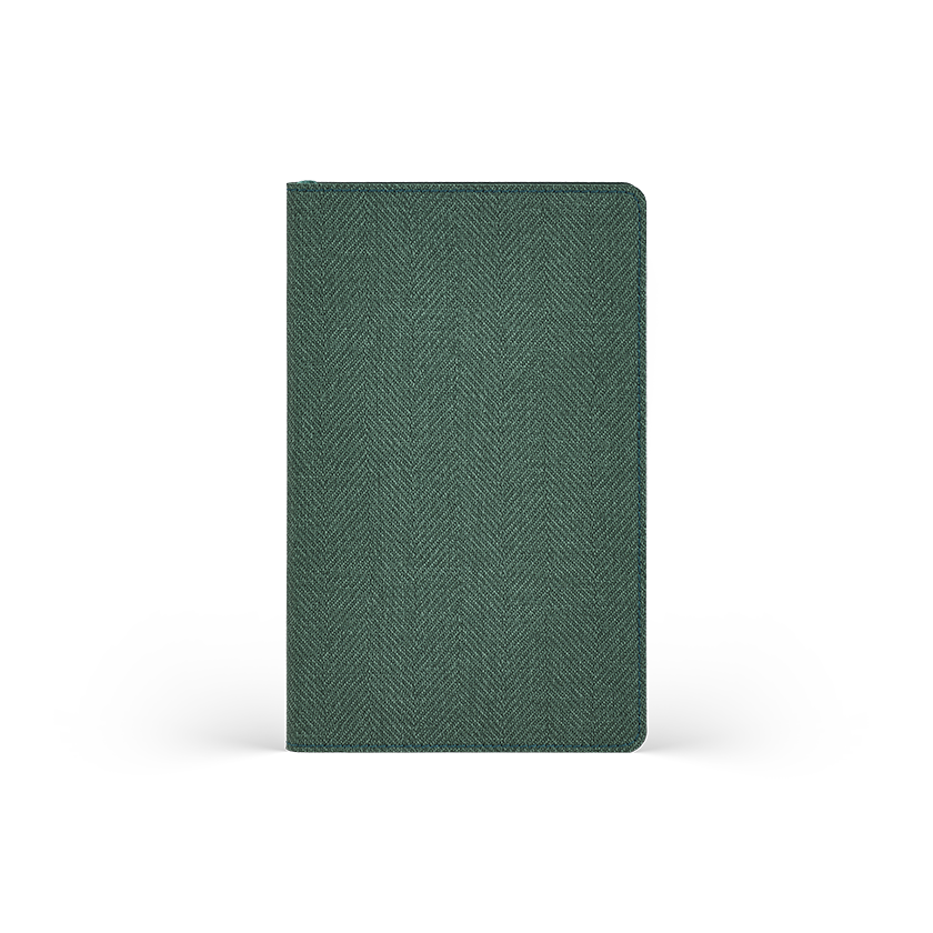 CASTELLI Notebook Softcover Midi Ruled Harris Forest Green - 13x21