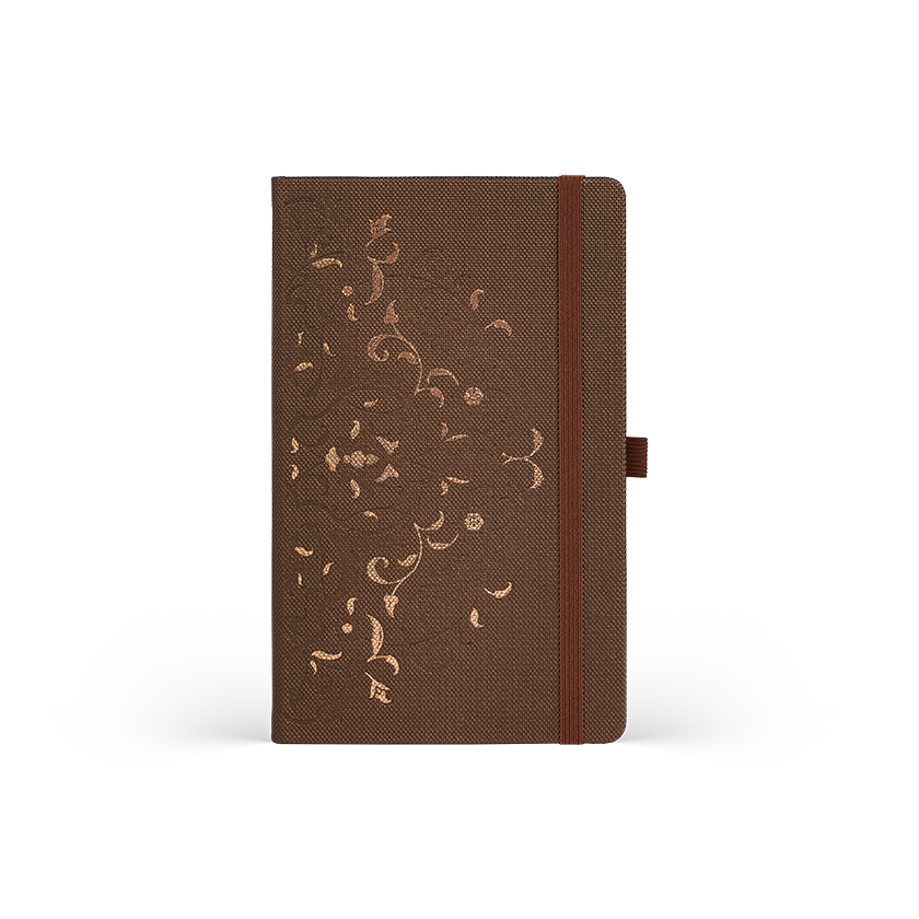CASTELLI Notebook Midi Ruled Oriental Charme Bronze Arabesque - 13x21