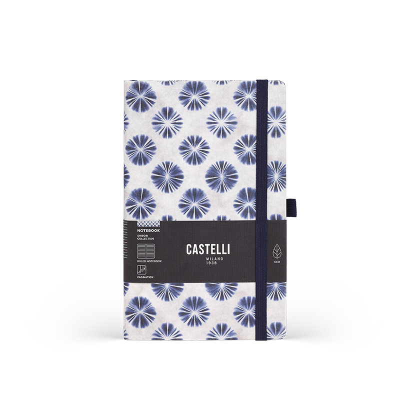 CASTELLI Notebook Midi Ruled Shibory Flower - 13x21