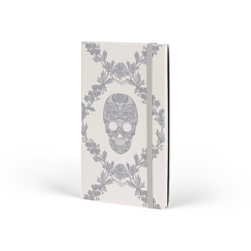 CASTELLI Notebook Midi Ruled Lace Skull - 13x21