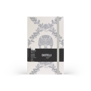 CASTELLI Notebook Midi Ruled Lace Skull - 13x21