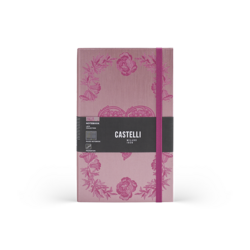 CASTELLI Notebook Midi Ruled Lace Heart - 13x21
