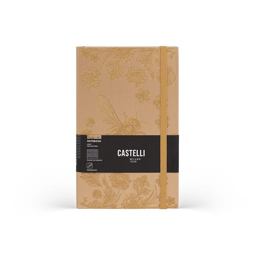 CASTELLI Notebook Midi Ruled Lace Bee - 13x21