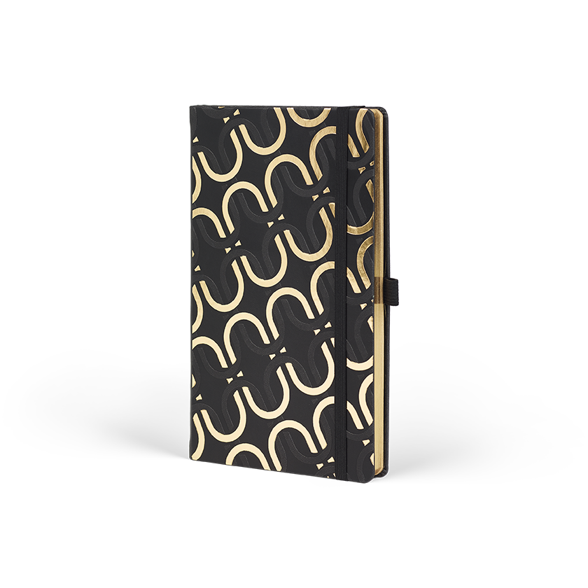 CASTELLI Notebook Pocket Ruled Gold Chain  - 9x14