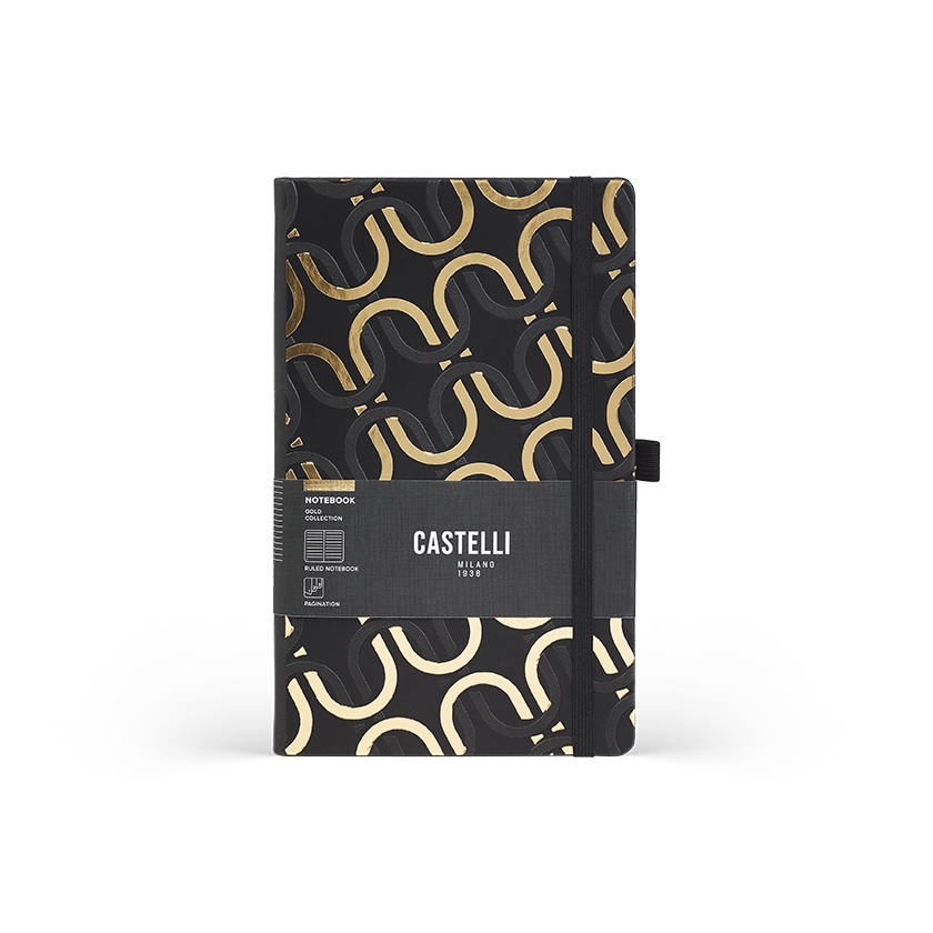 CASTELLI Notebook Midi Ruled Gold Chain  - 13x21