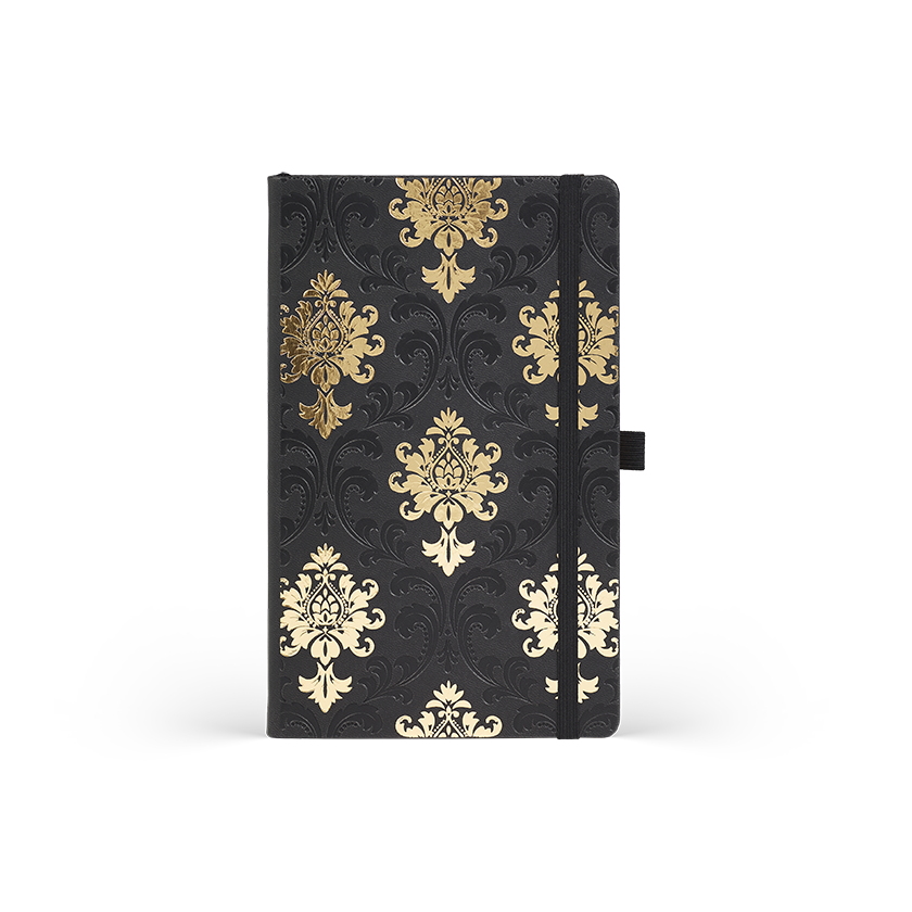 CASTELLI Notebook Midi Ruled Gold Baroque - 13x21