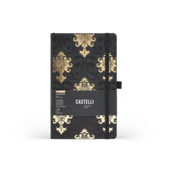 CASTELLI Notebook Midi Ruled Gold Baroque - 13x21
