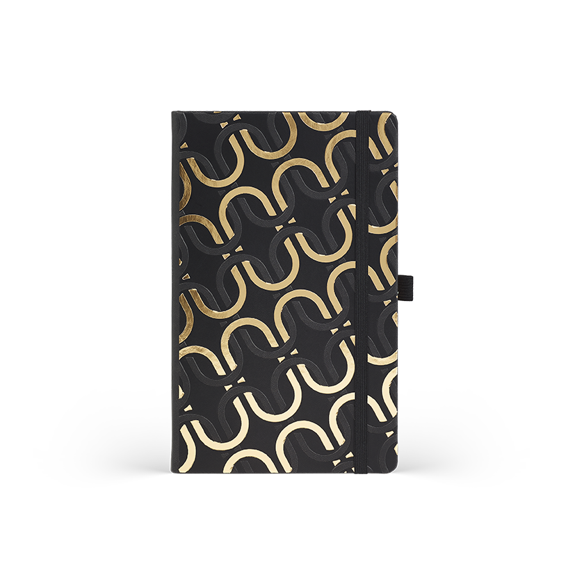 CASTELLI Notebook Large Ruled Gold Chain  - 19x25