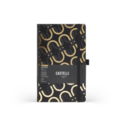 CASTELLI Notebook Large Ruled Gold Chain  - 19x25