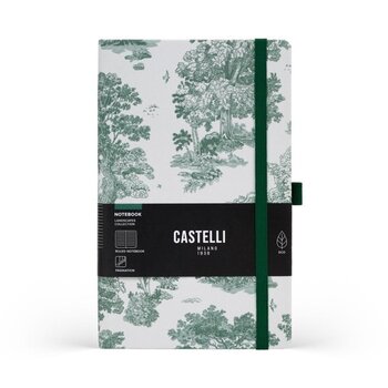 CASTELLI Notebook Midi Ruled Landscapes Evergreen - 13x21