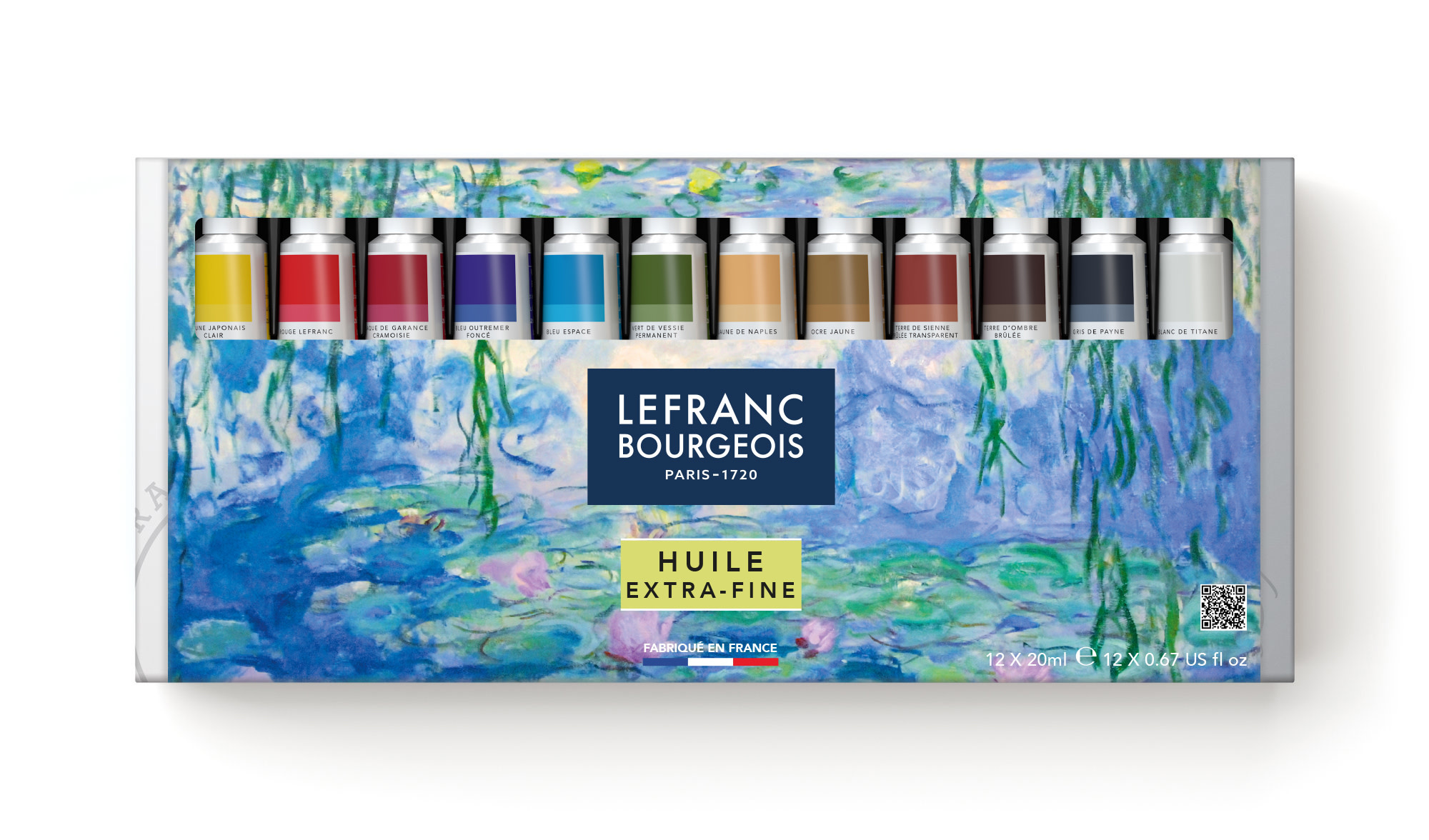 LEFRANC BOURGEOIS Collection Impressionniste Huile Extra-Fine Set Giverny 12x20ml