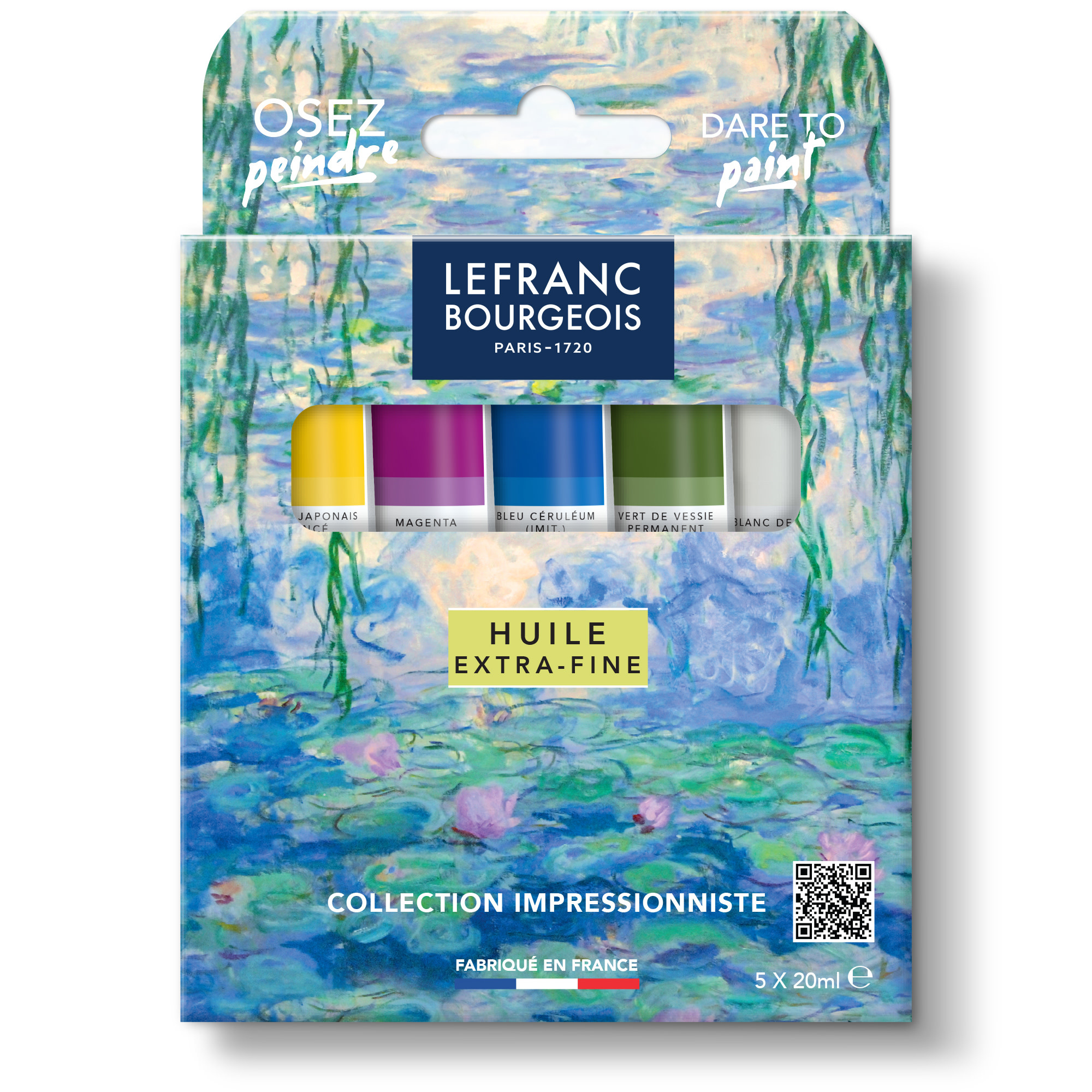 LEFRANC BOURGEOIS Collection Impressionniste Huile Extra-Fine Set Giverny 5X20Ml