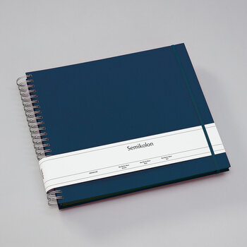 SEMIKOLON Album photos spiralé Maxi Mucho Marine pages noires 34,5x30cm