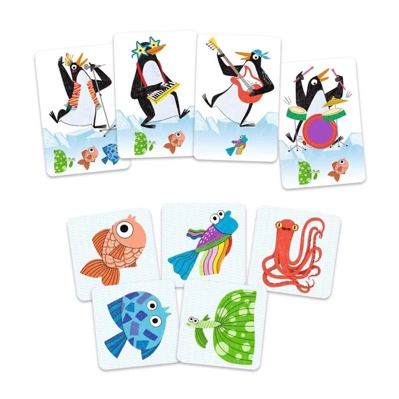 DJECO Jeux De Cartes Rock Band