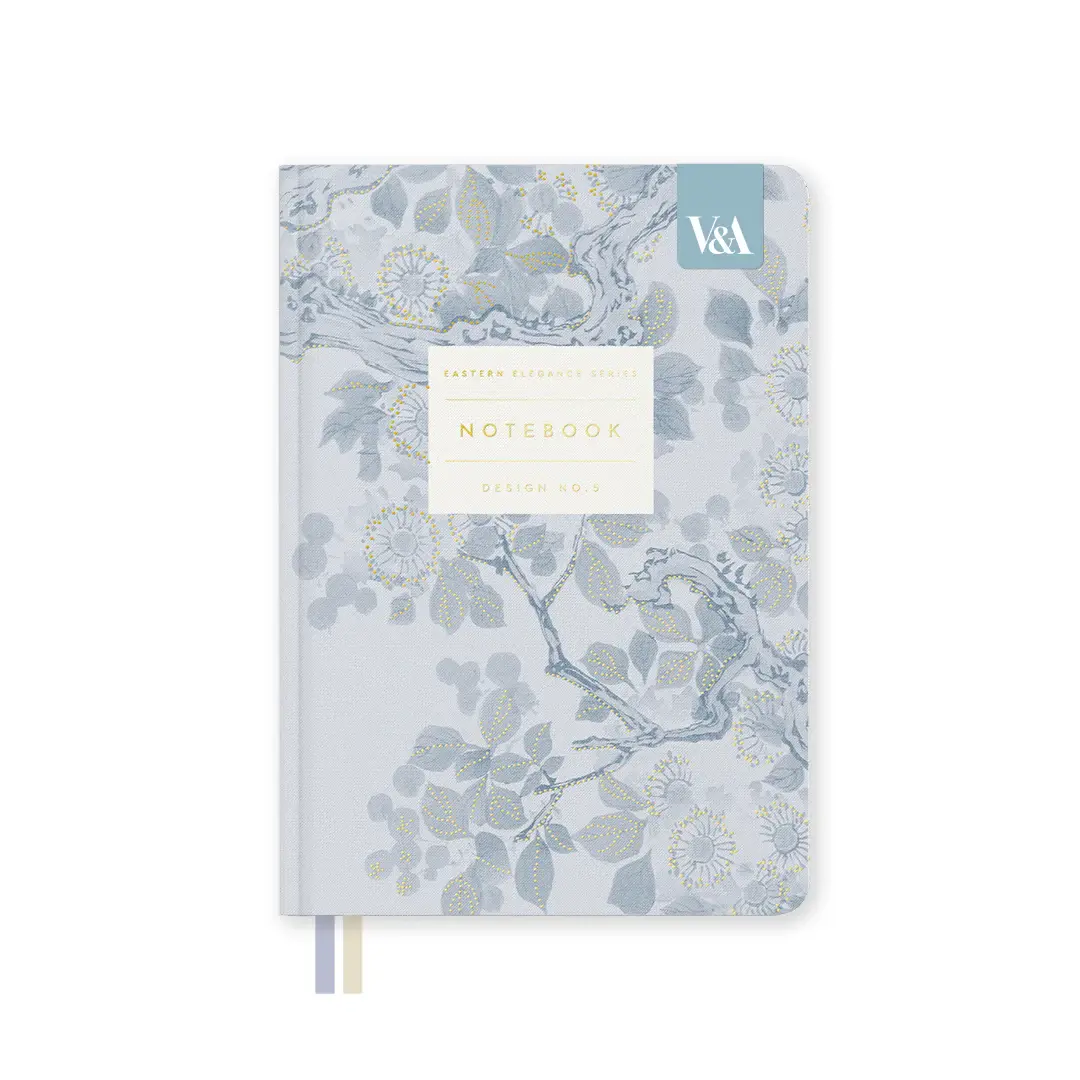 OHH DEER Eastern Elegance Blossom Tree | Fabric Hardback Notebook (B6)