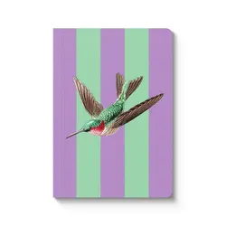OHH DEER Striped Hummingbird Perfect Bound Notebook (A6)