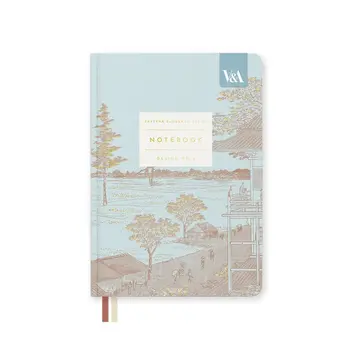 OHH DEER Eastern Elegance Terrace Landscape | Fabric Hardback Notebook (B6)