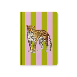 OHH DEER Stripe Leopard | Hardback Notebook (A5)