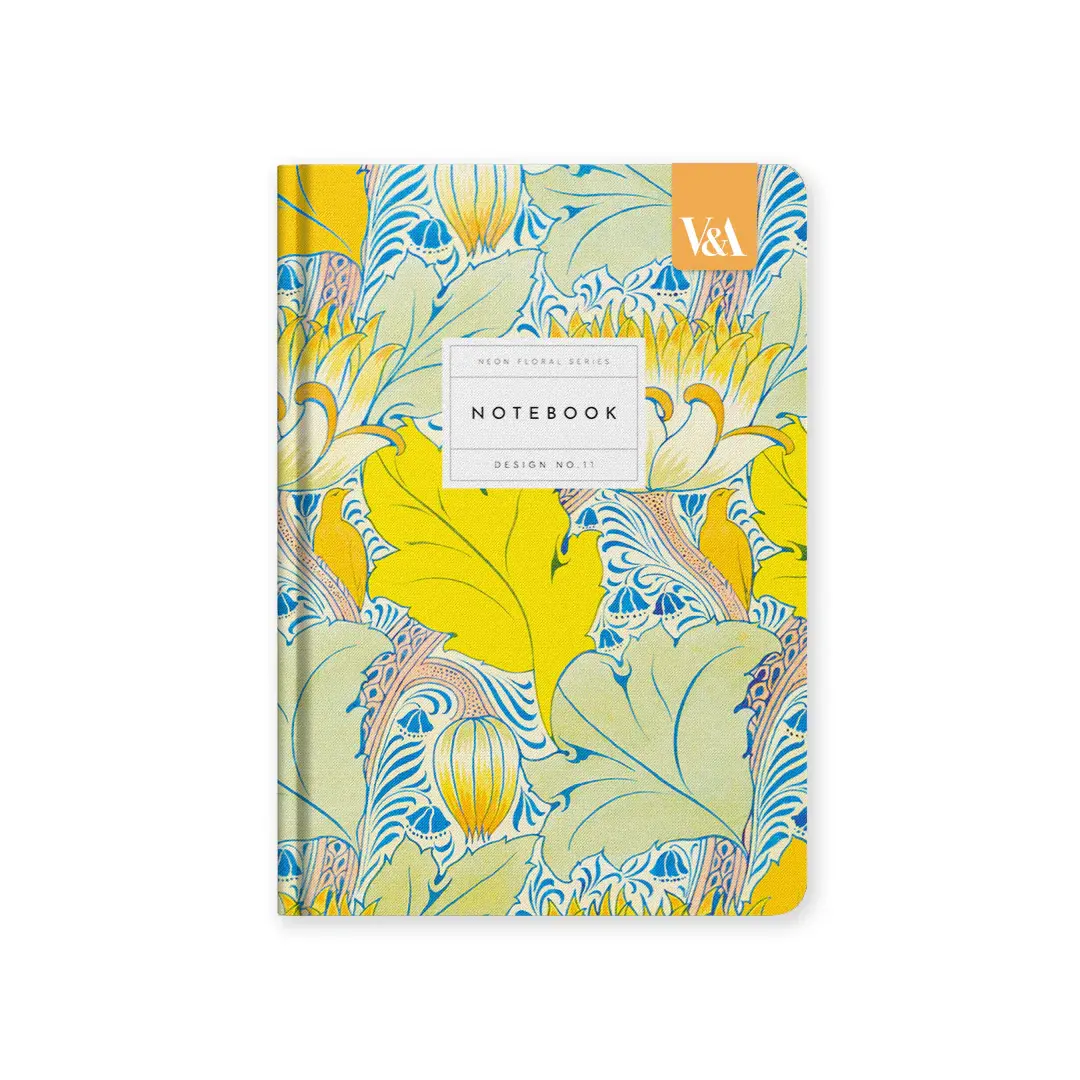 OHH DEER Neon Floral Arts & Crafts | Hardback Notebook (A5)