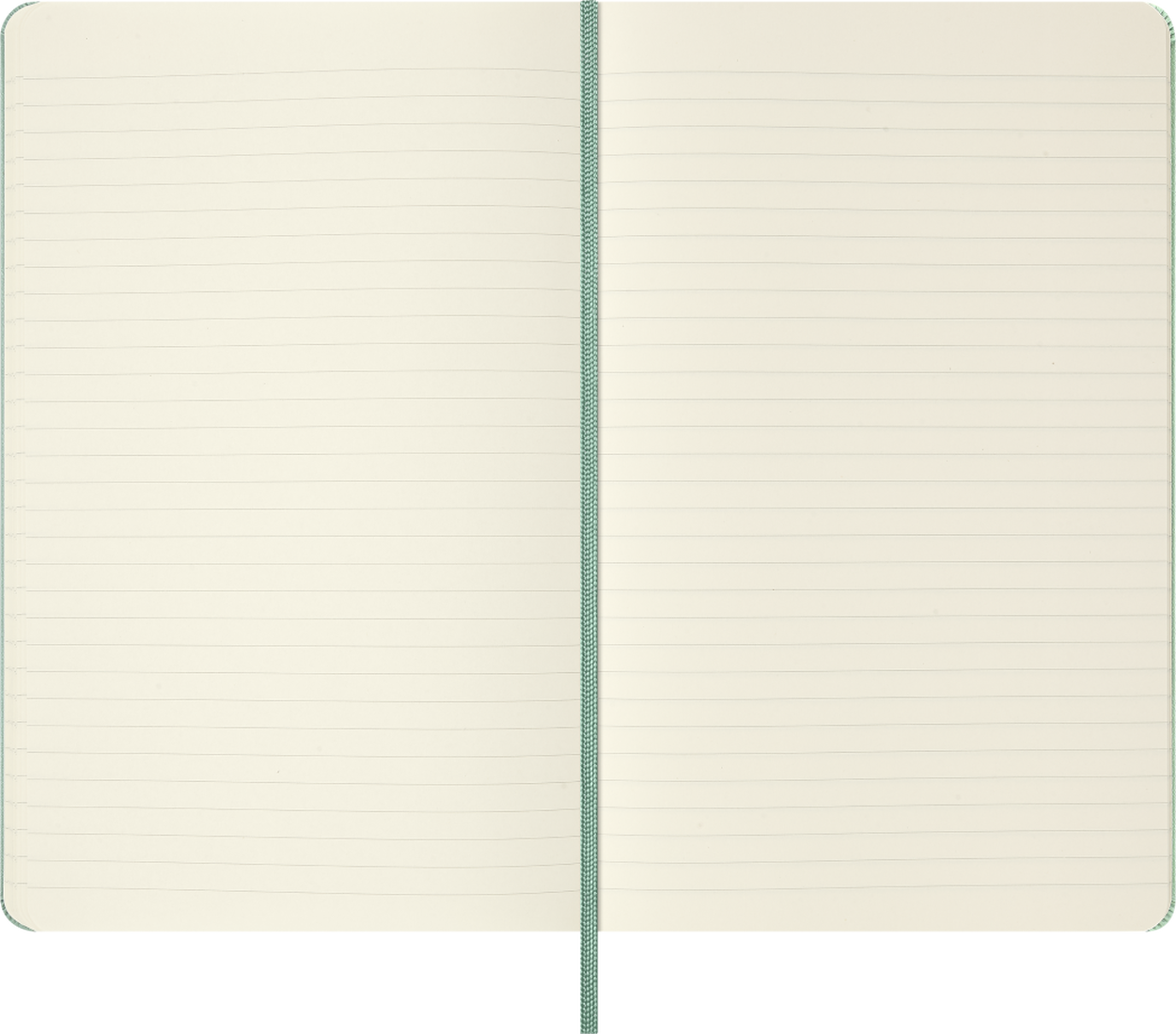 MOLESKINE Carnet Classique Grand Format Ligné Vert Sauge Couverture Rigide