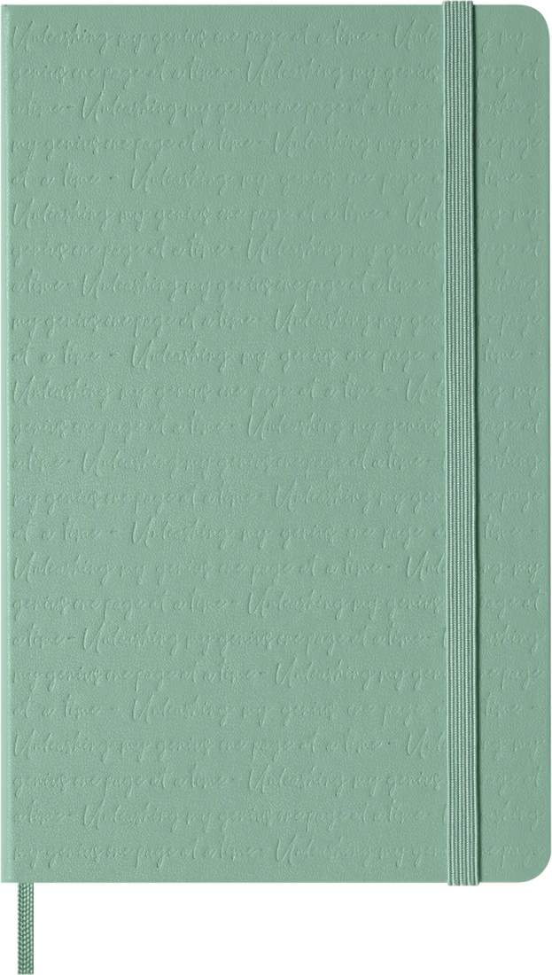 MOLESKINE Carnet Classique Grand Format Ligné Vert Sauge Couverture Rigide