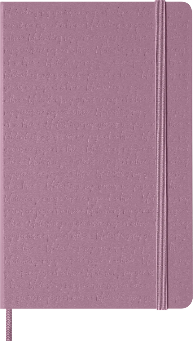 MOLESKINE Carnet Classique Grand Format Ligné Rose Majestic Couverture Rigide