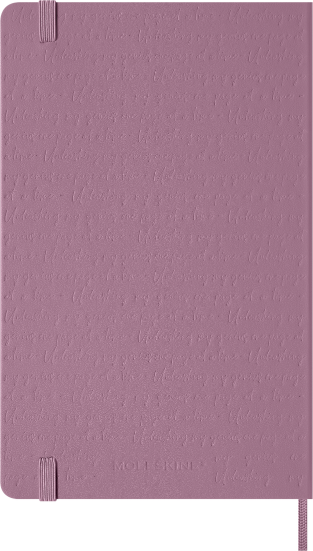 MOLESKINE Carnet Classique Grand Format Ligné Rose Majestic Couverture Rigide