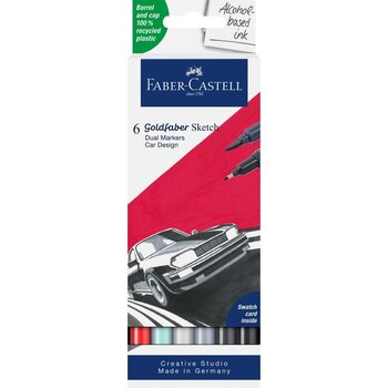 FABER CASTELL Goldfaber Sketch Marker boîte de 6, car design