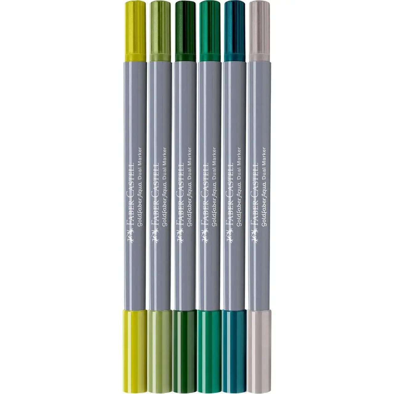FABER CASTELL Goldfaber Aqua Dual Marker, boîte de 6, Jungle