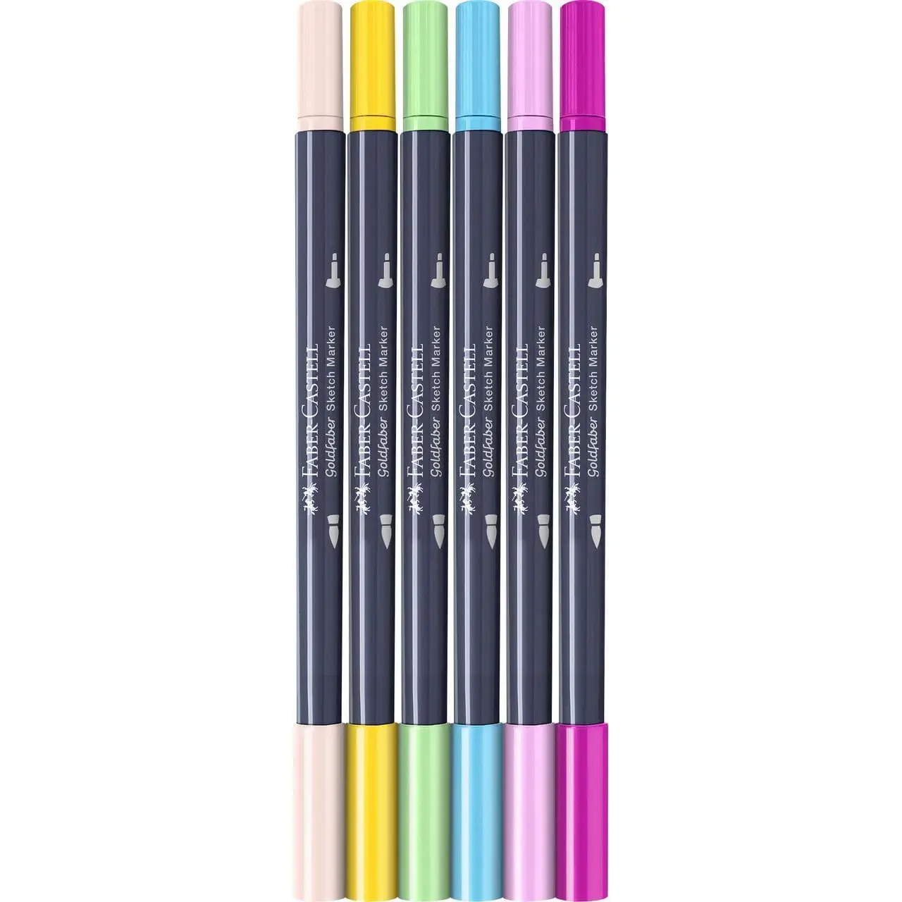 FABER CASTELL Goldfaber Sketch Marker boîte de 6, Kawaii