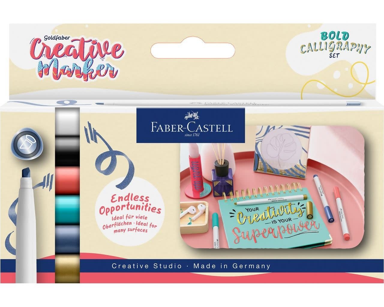 FABER CASTELL Set Gofa Creative Marker C x 6, Soft Lettering