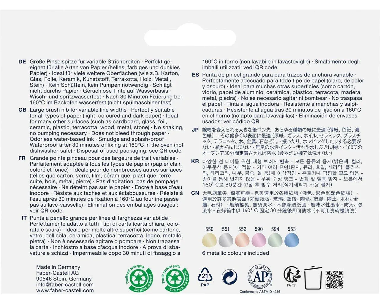 FABER CASTELL Set Gofa Creative Marker B x 6, Happy Celebration