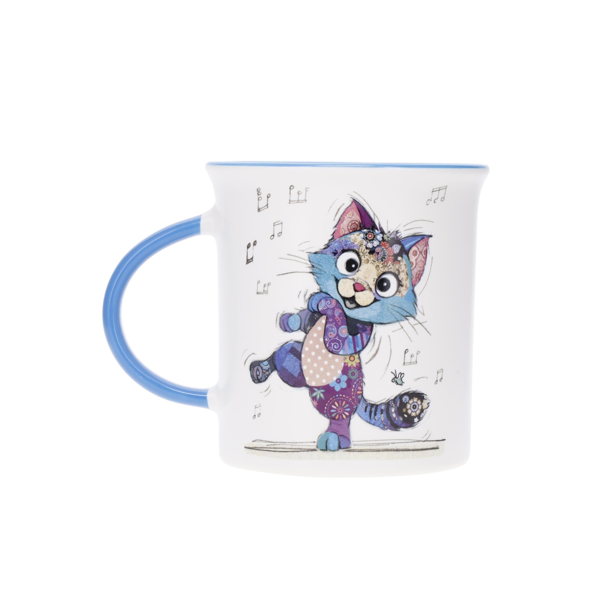 KIUB Mug Timbale Droit M 320 Ml Kook Chaton Danse
