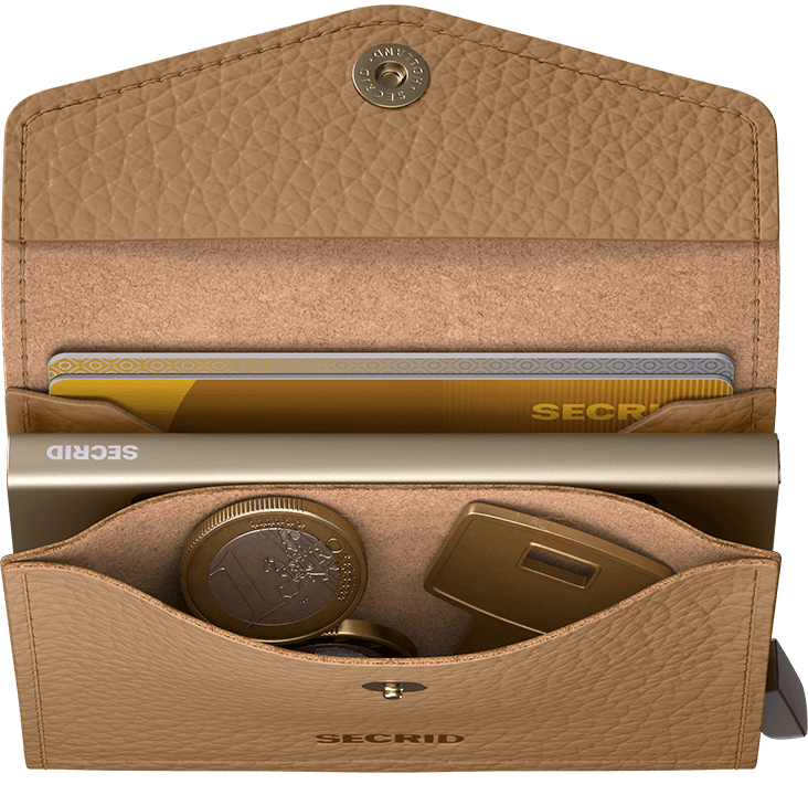 SECRID Enveloppe Vintage Pebble Cappuccino