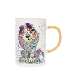 KIUB Mug Timbale Droit L 360 Ml Kook Lion
