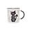 KIUB Mug Timbale Droit M 320 Ml Kook Chat Noir