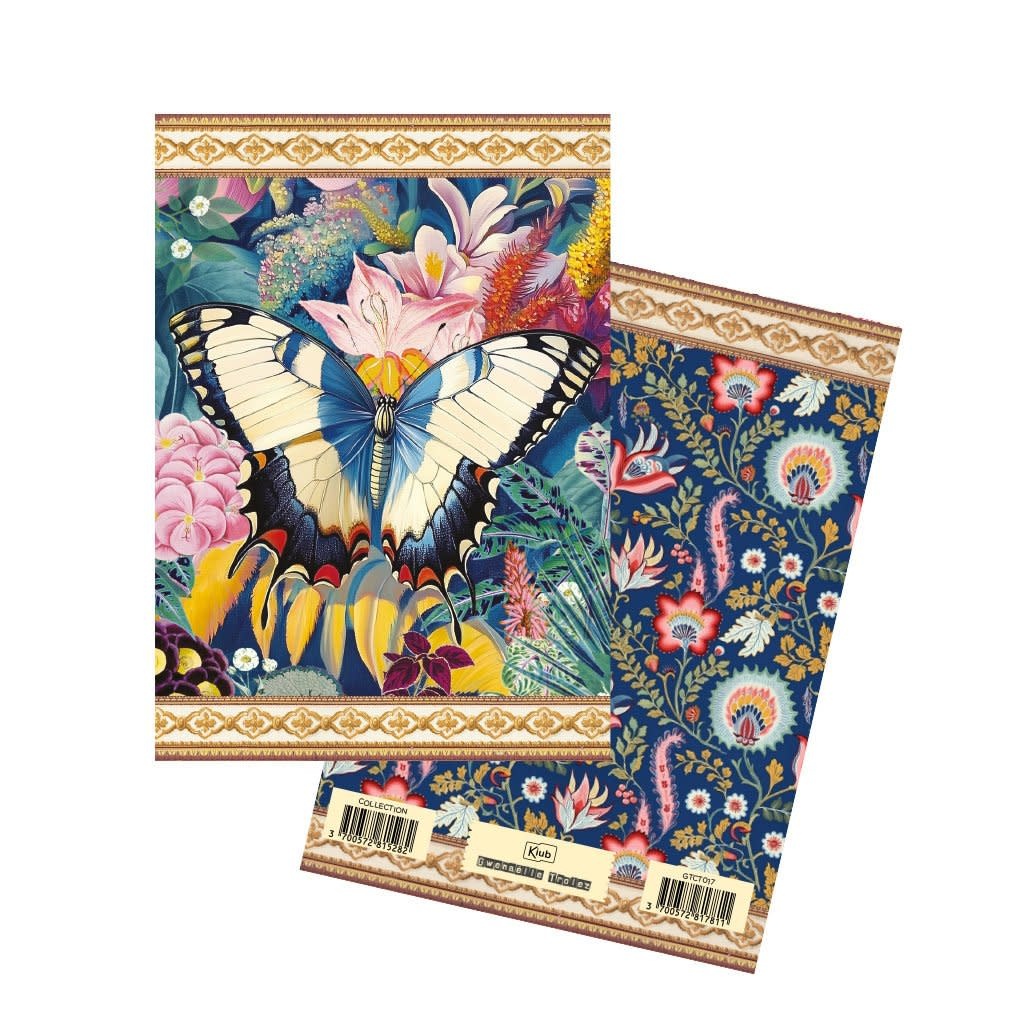 Gt Carnet De Note 48 Pages 10.5 X 15 Cm - Papillons