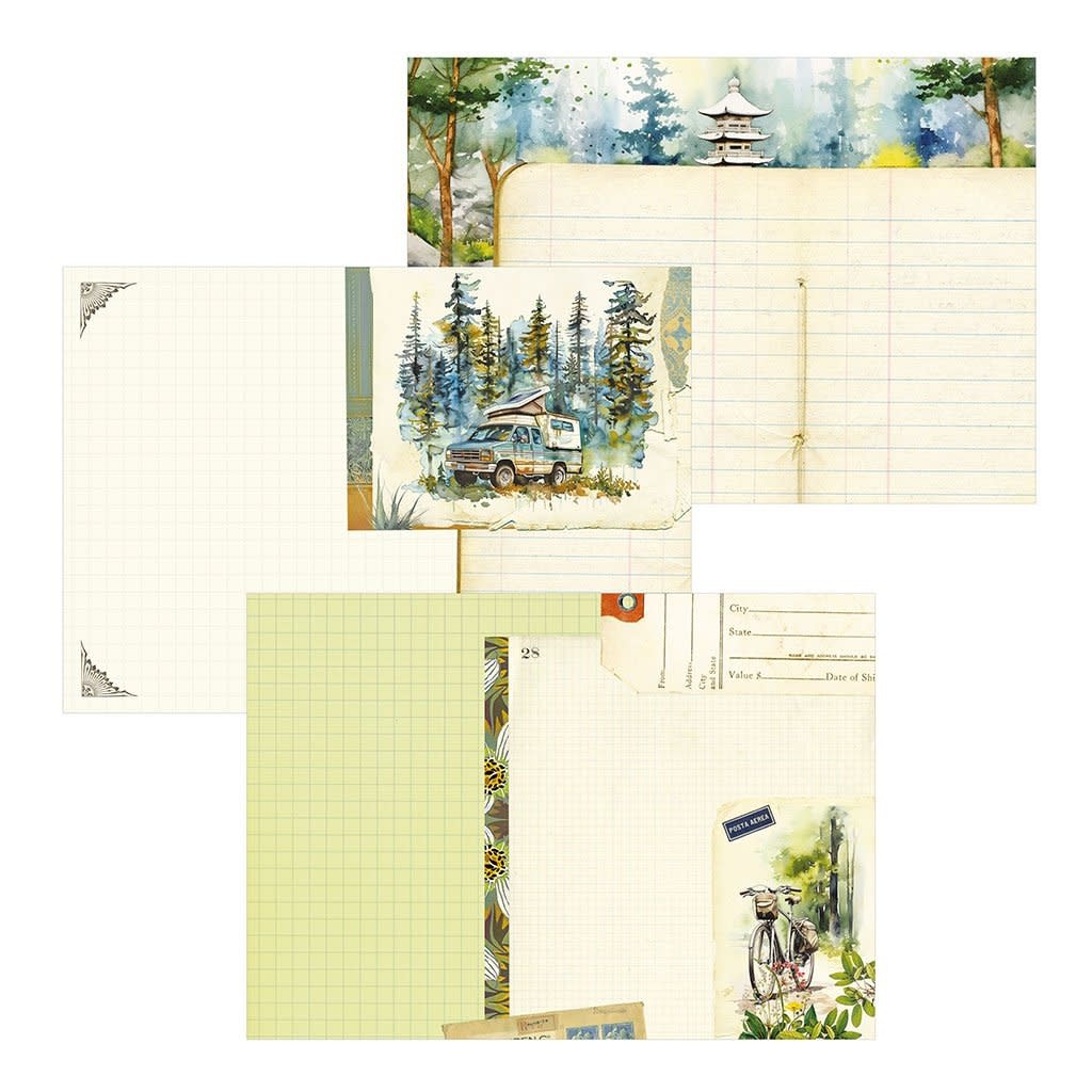 Gt Cahier Illustre 48 Pages 21 X 15 Cm - Escapades