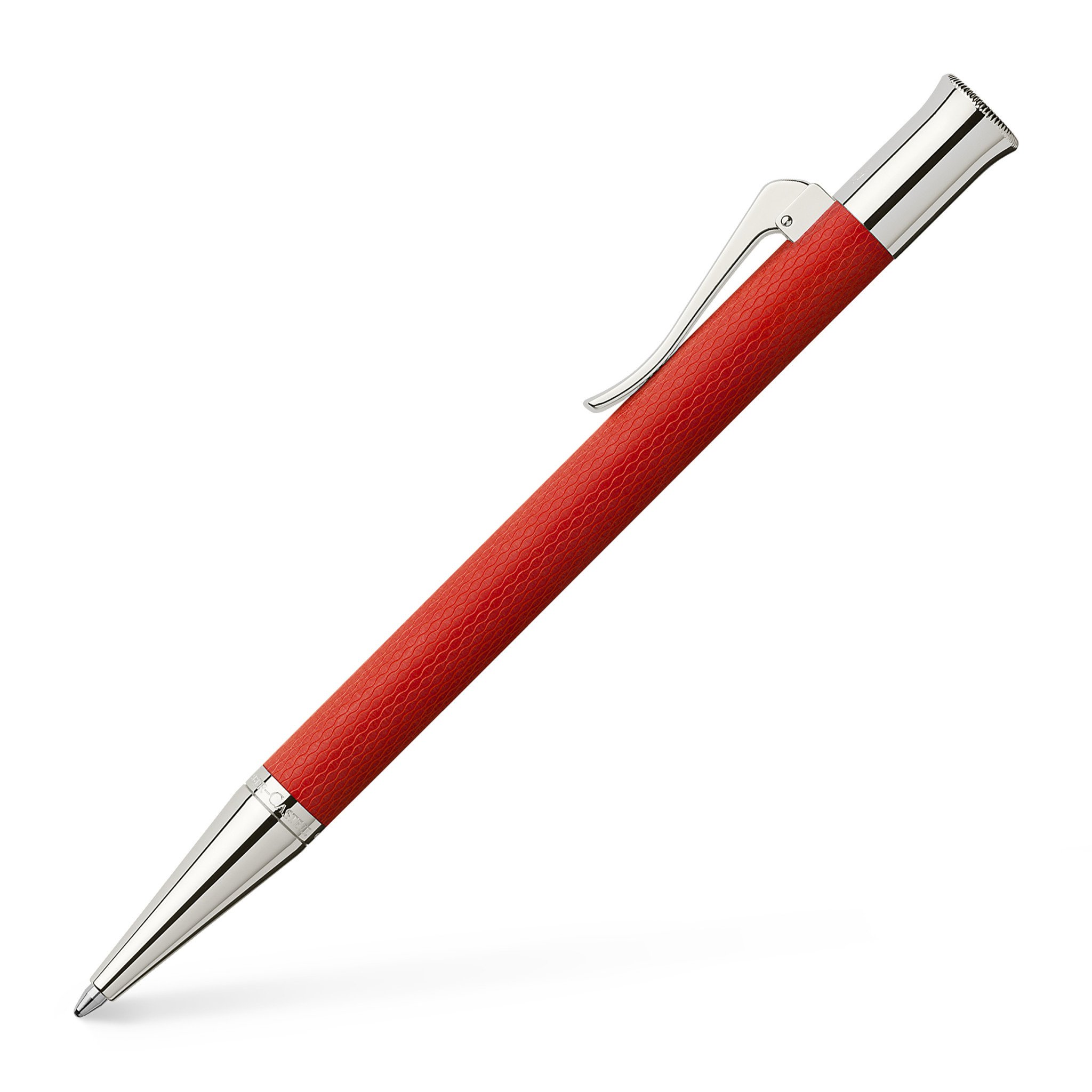 FABER CASTELL Stylo-bille Guilloché, rouge indien