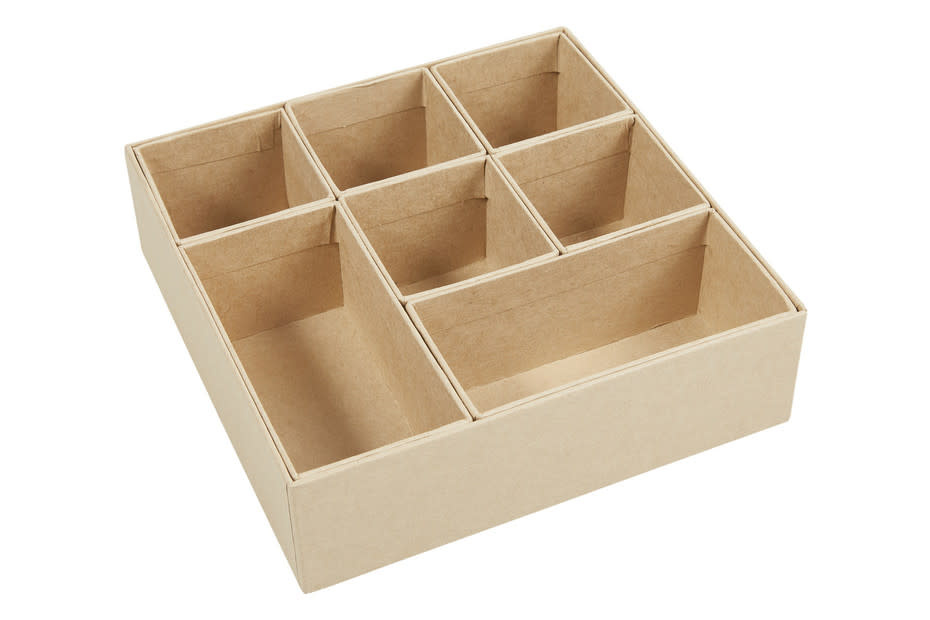 GLOREX Boîte En Carton Avec Cases  16,5X16,5X5Cm Fsc