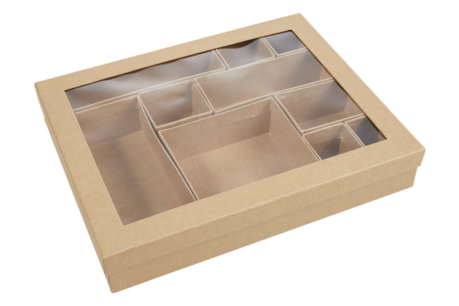 GLOREX Boîte En Carton Avec Cases  28,5X22,5X5Cm Fsc
