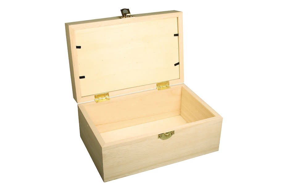 RAYHER Coffret Bois Couver. Déco Fsc Mix Credit, 20X13X9,5Cm, 5Compart. D.Couvercle