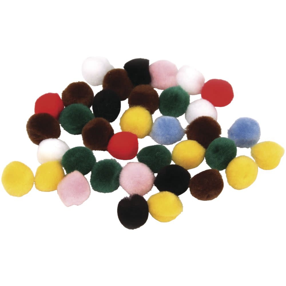 RAYHER Pompons, Couleurs Assorties, 20 Mm, Sct.-Ls 50 Pces